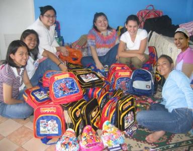 preparing for the outreach in Talisay, Batangas 2004